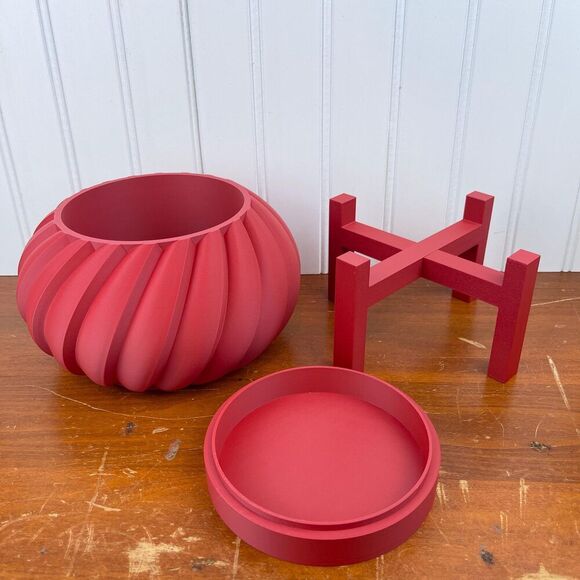 Oro Indoor Planter Pot w/ Drainage Hole and Drip Tray, Houseplants, - Picture 6 of 9